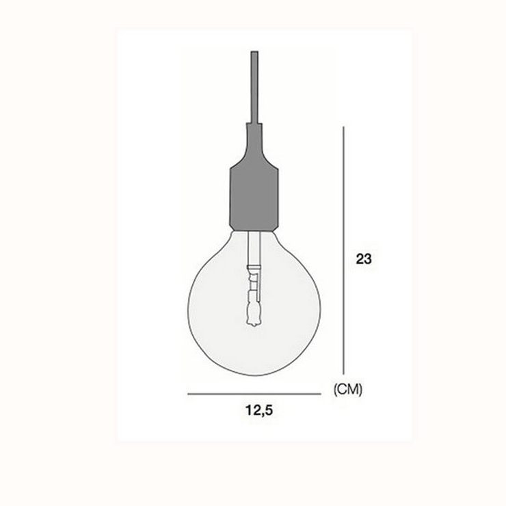 Светильник E27 Color  Фиолетовый в стиле Muuto