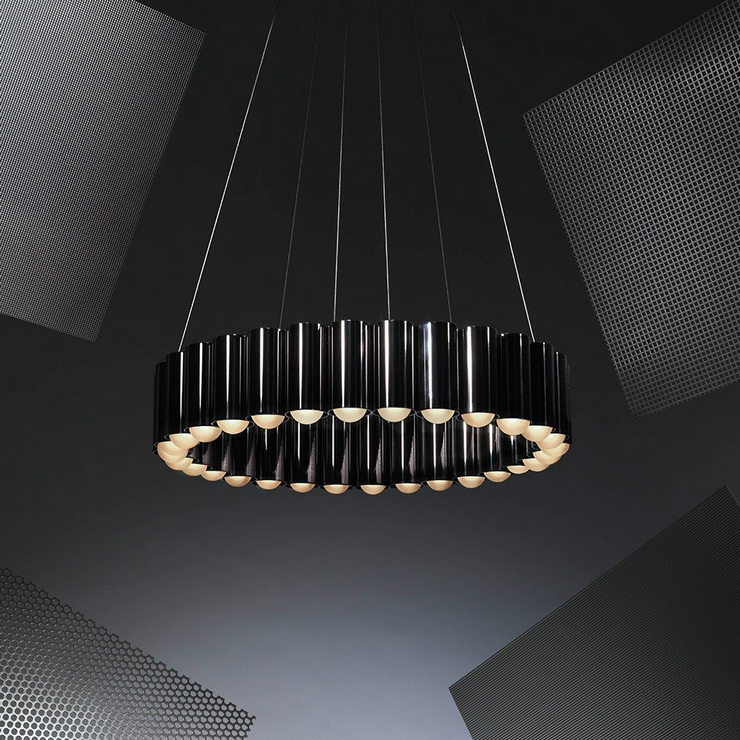 Люстра Carousel Black в стиле Lee Broom