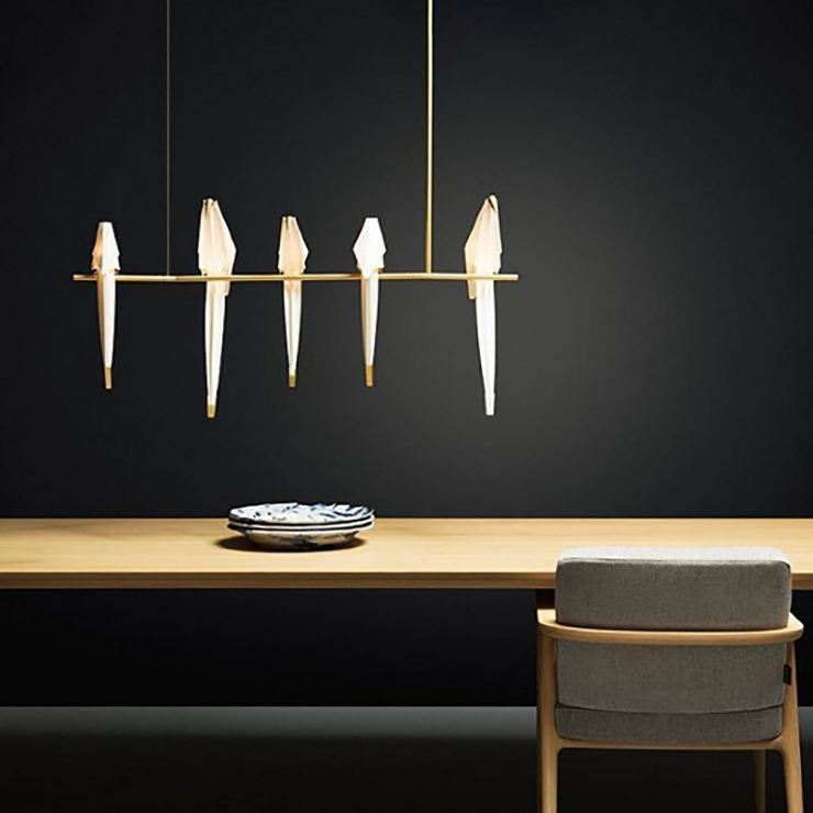 Люстра на штанге  Perch Light Branch Line 5 в стиле Moooi