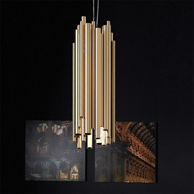 Светильник подвесной Brubeck D18 Gold в стиле Delightful