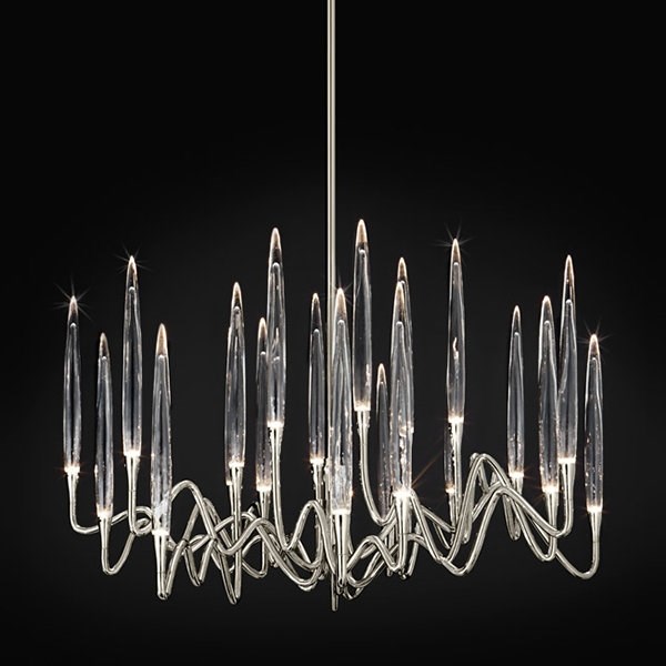 Люстра 12 Round Chandelier Nickel D100 в стиле Il Pezzo Mancante