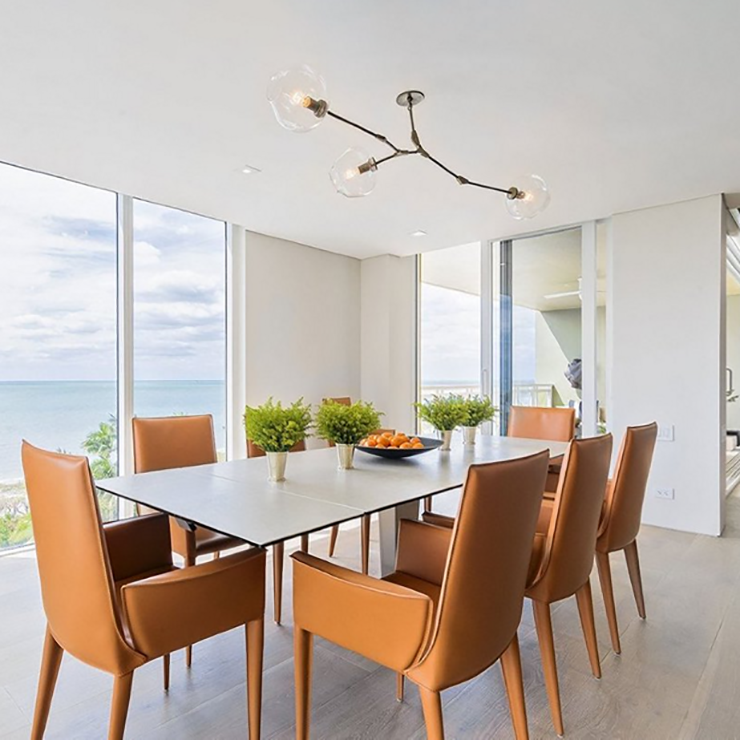 Люстра Branching Bubbles 3 Black в стиле Lindsey Adelman