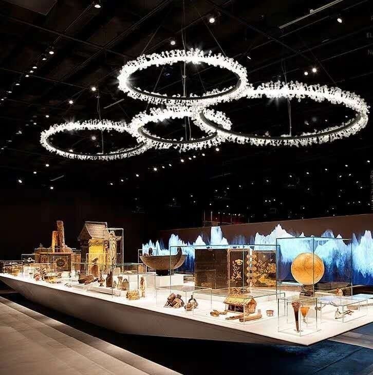 Люстра Halo Crystal Pendant Lamp черный D40