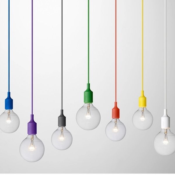 Светильник E27 Color  Белый в стиле Muuto