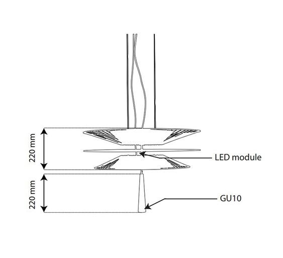 Люстра Gravity in Forestier Style S Black