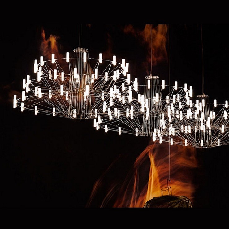 Люстра Coppelia Small D100 Black в стиле Moooi