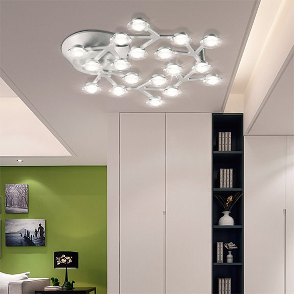 Светильник настенно-потолочный Led Net Circle D77 LED*30 в стиле Artemide