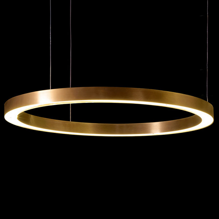 Светильник Light Ring Horizontal D100 Copper в стиле Henge