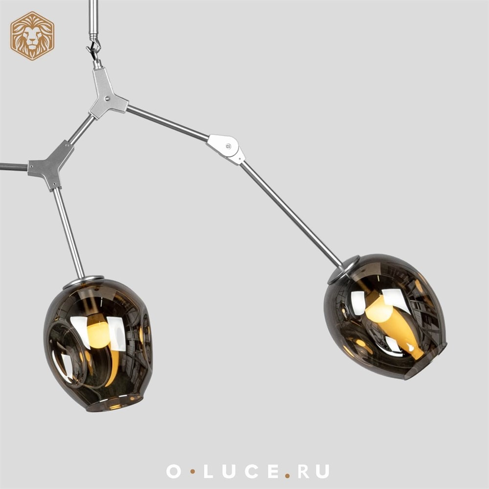 Люстра Branching Bubbles 3 Nickel в стиле Lindsey Adelman