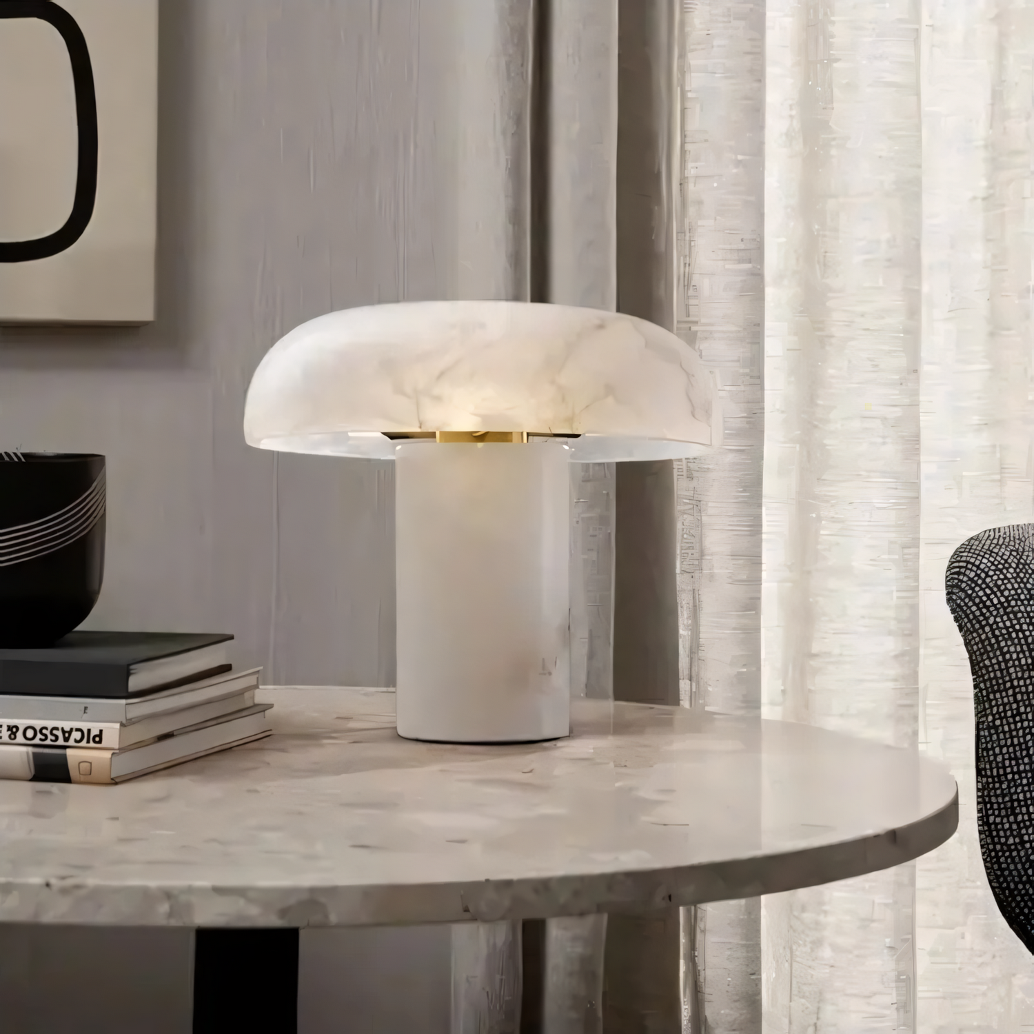 Настольная лампа Opaline marble lux