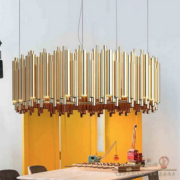 Люстра подвесная Brubeck D80 Gold в стиле Delightful