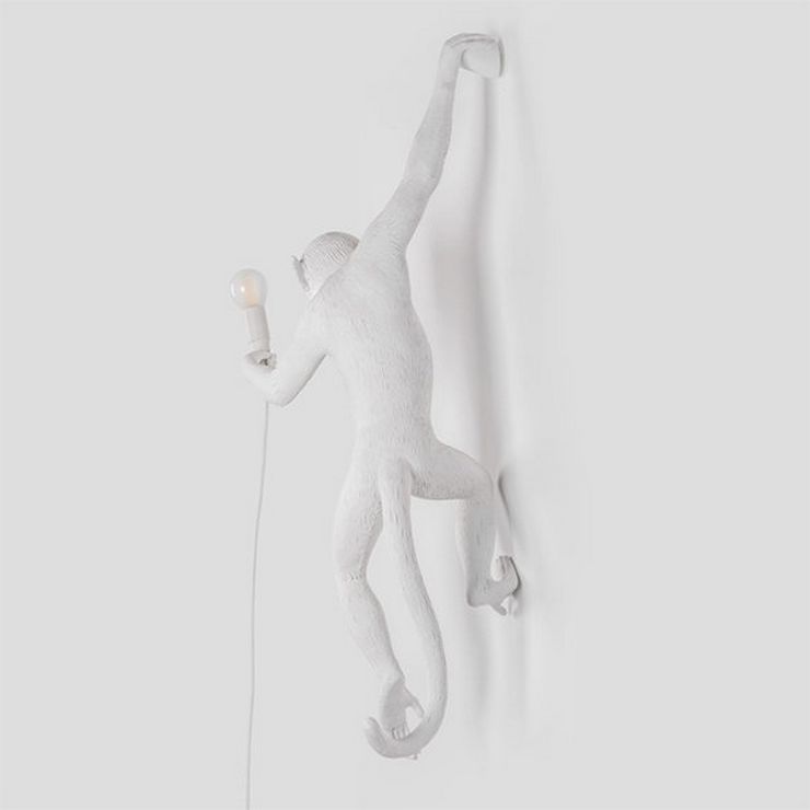Бра Monkey Wall Lamp White правая в стиле Seletti