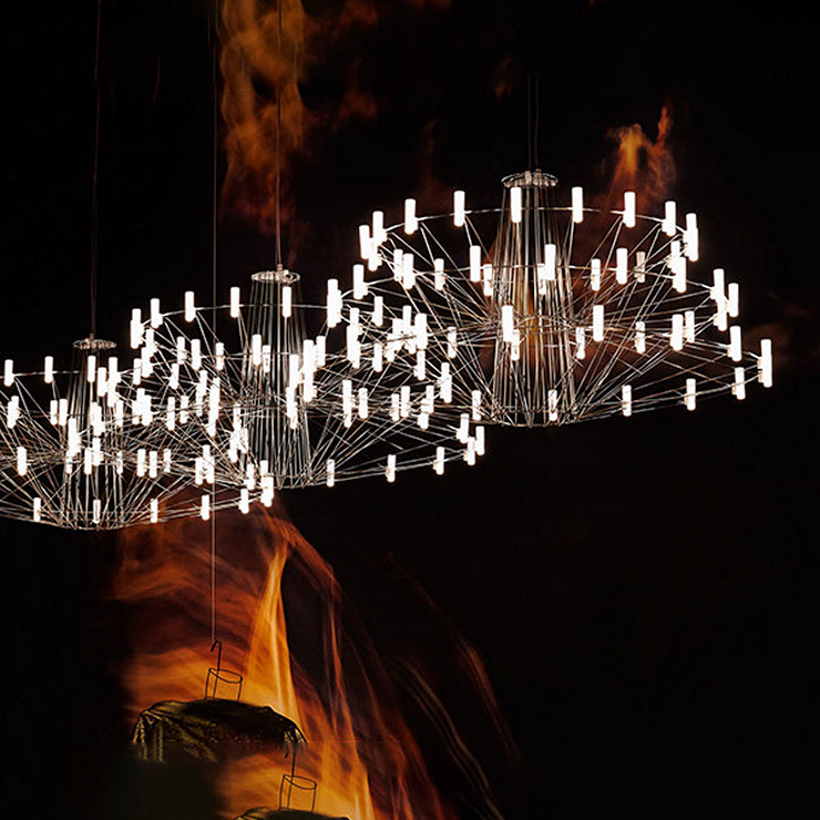 Люстра Coppelia Small 2 D85 Nickel в стиле Moooi