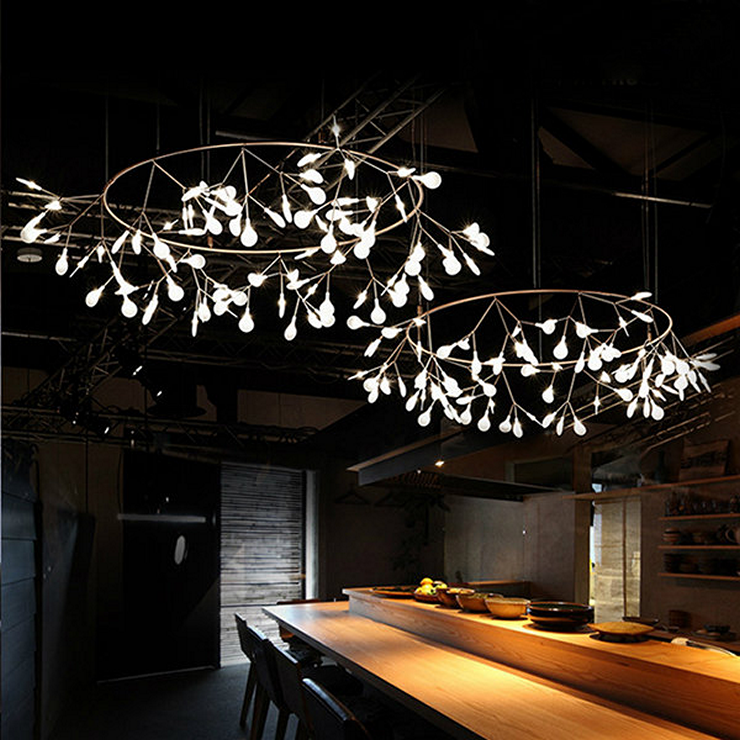 Люстра Heracleum The Big O D125  никель в стиле Moooi