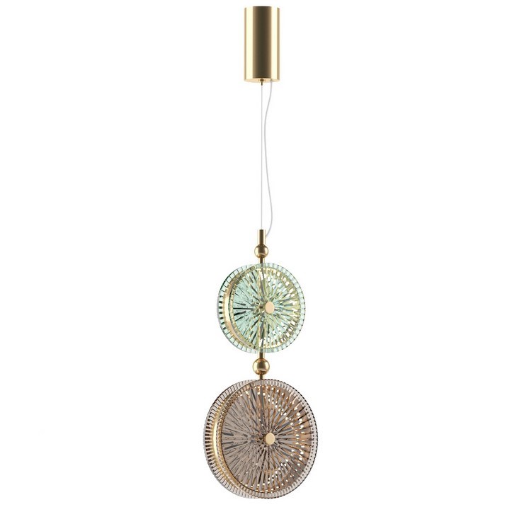 Светильник подвесной Lolly Pop Gold green/light brown