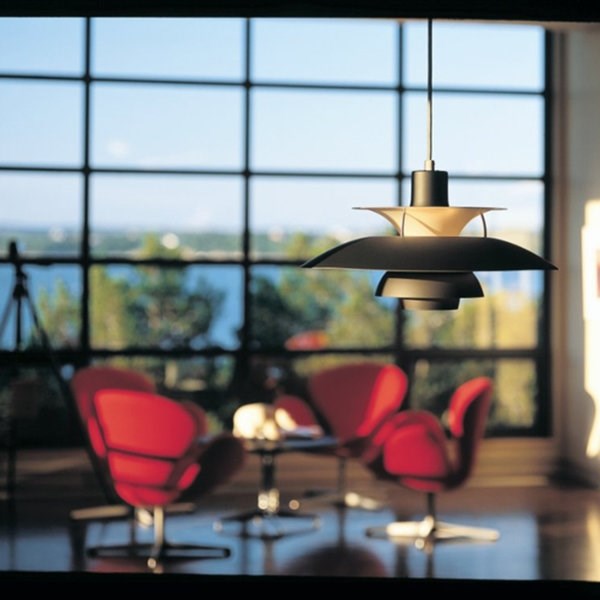 Люстра PH 5 & PH 50 Черный в стиле Louis Poulsen