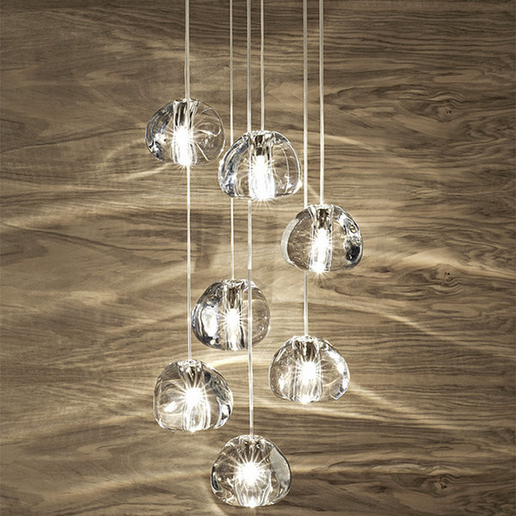 Светильник Mizu 7 Seven Pendant Chandelier в стиле Terzani