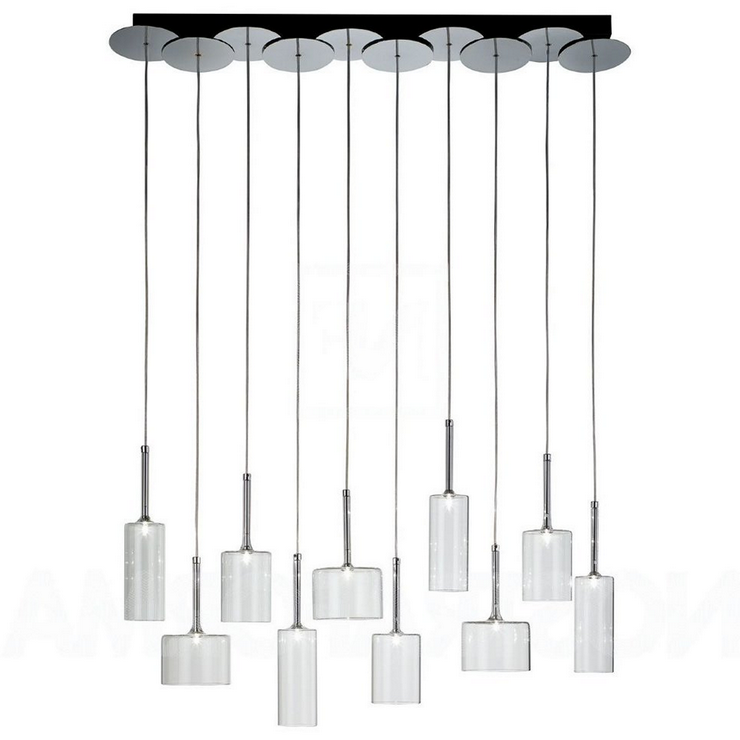 Люстра  Spillray 10 прозрачная в стиле Axo Light