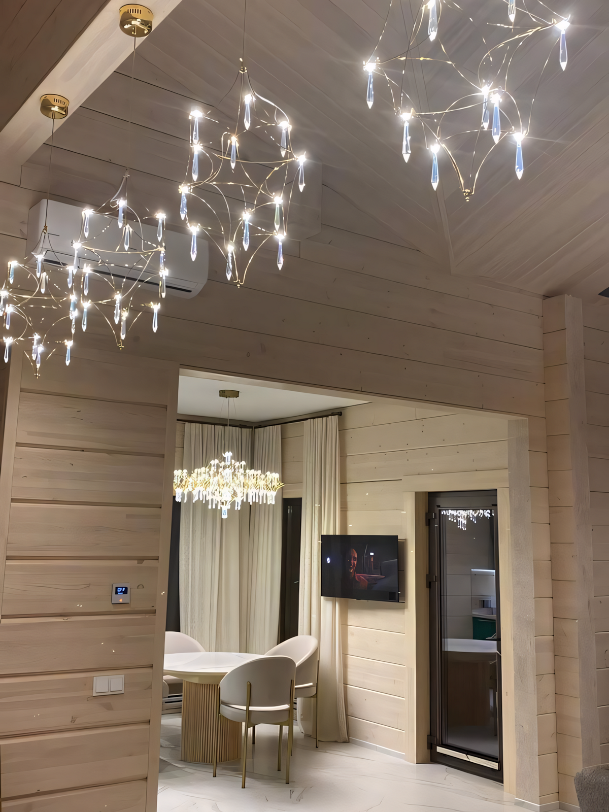 Проволочные люстры Частный дом Москва