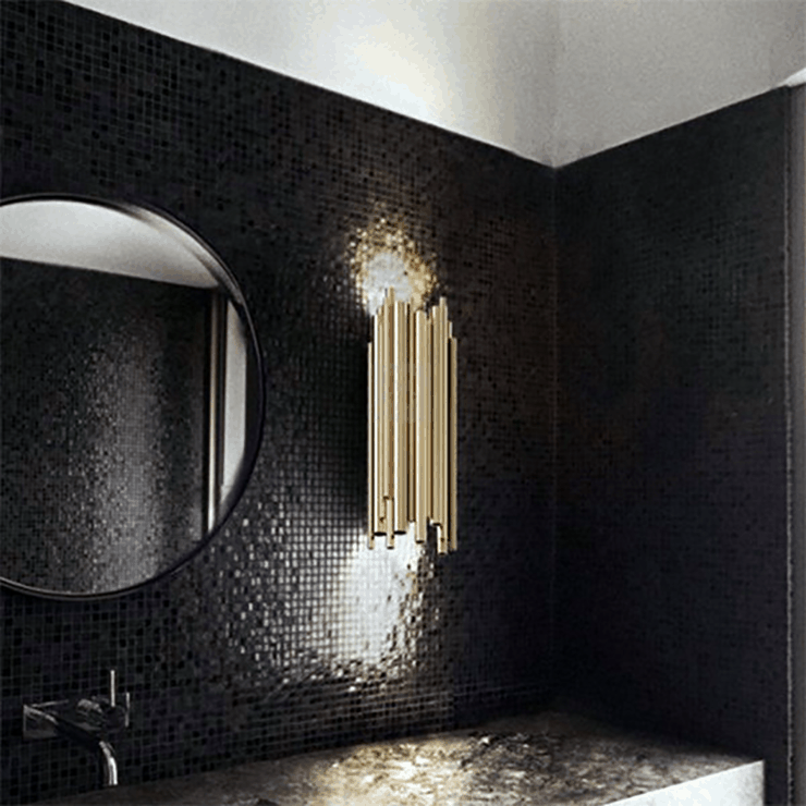 Бра Brubeck Wall Латунь в стиле Delightful