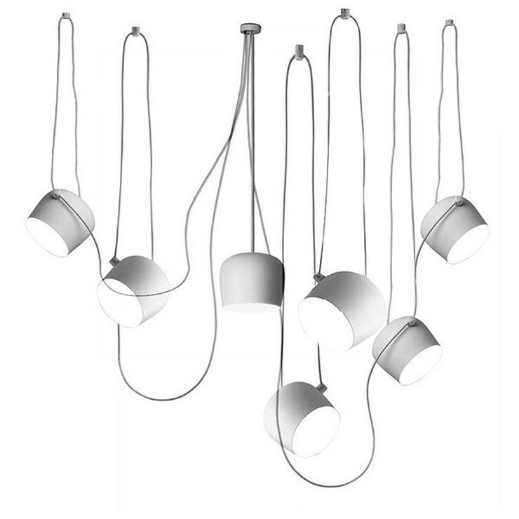 Светильник подвесной  Aim 7 White в стиле Flos