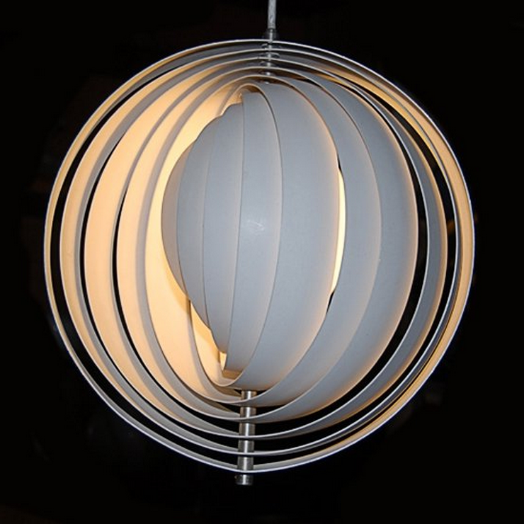 Светильник Moon  Белый в стиле Verner Panton
