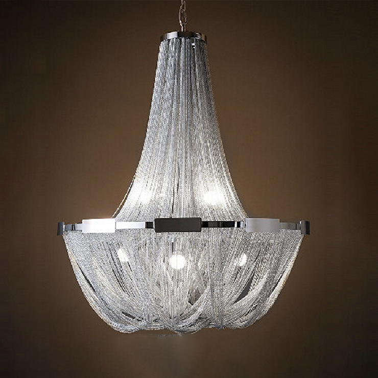 Люстра подвесная  Soscic D100 серебряный