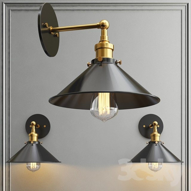 Светильник настенный Loft Cone Factory Filament