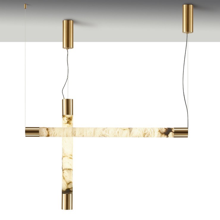 Светильник подвесной Bastone II L100 Brass