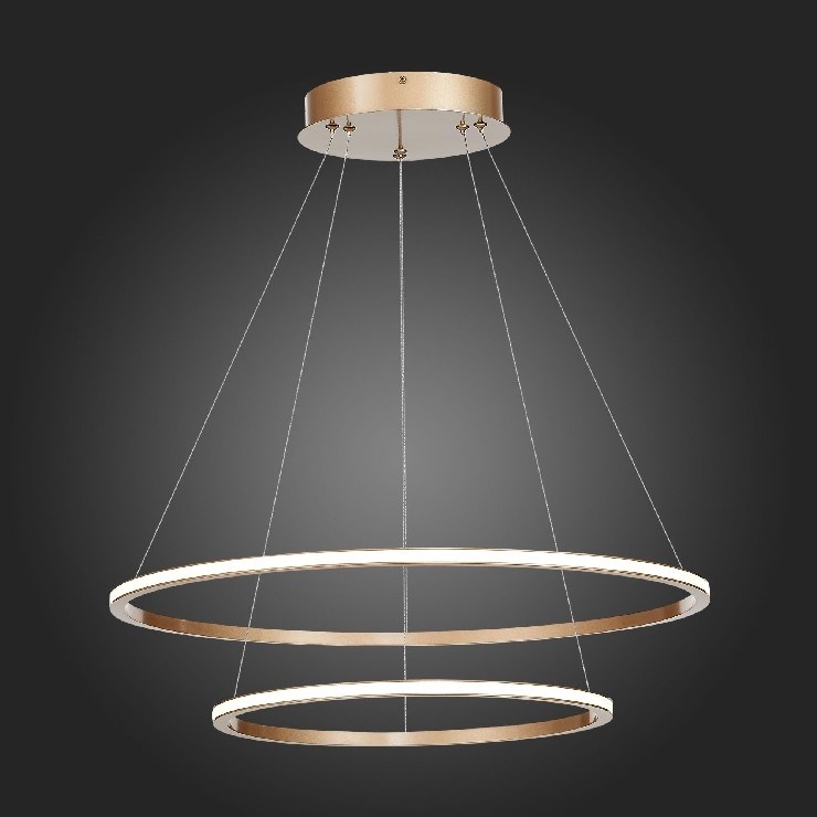 Светильник подвесной Function Gold D60 + D40 4000К (светит наружу)