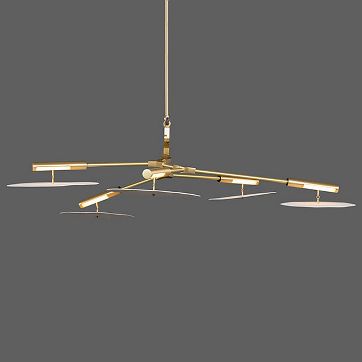 Люстра подвесная Branching Disc 5 Gold