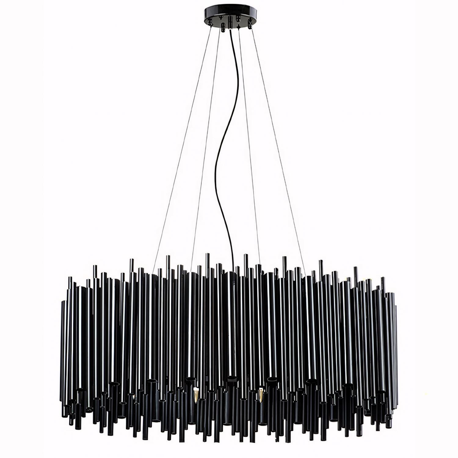 Люстра подвесная Brubeck D80 Черная в стиле Delightful