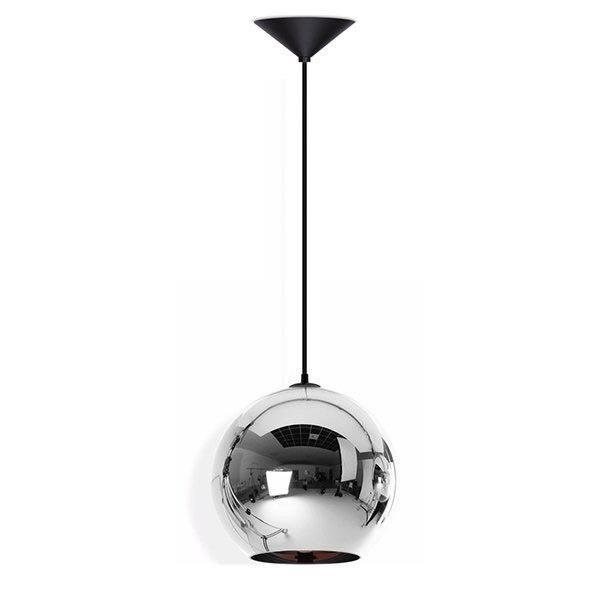 Светильник подвесной Chrome Shade D30 в стиле Tom Dixon