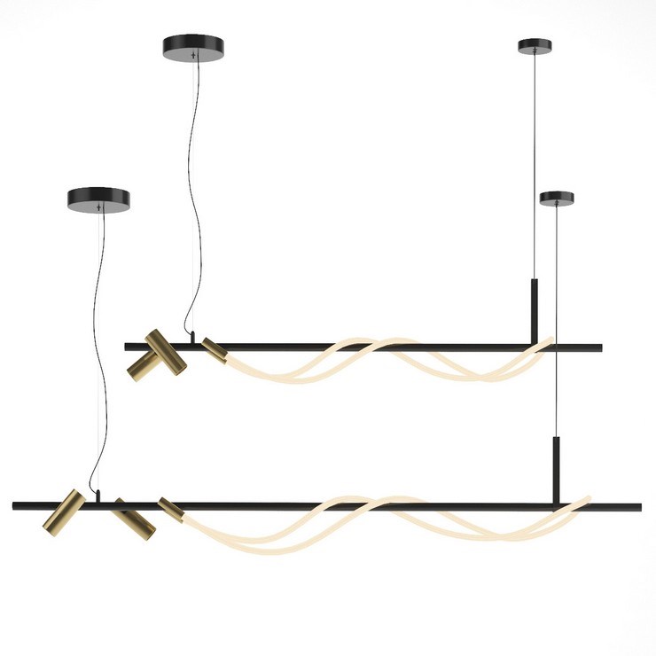 Люстра подвесная Tracer Bar  L180 Gold