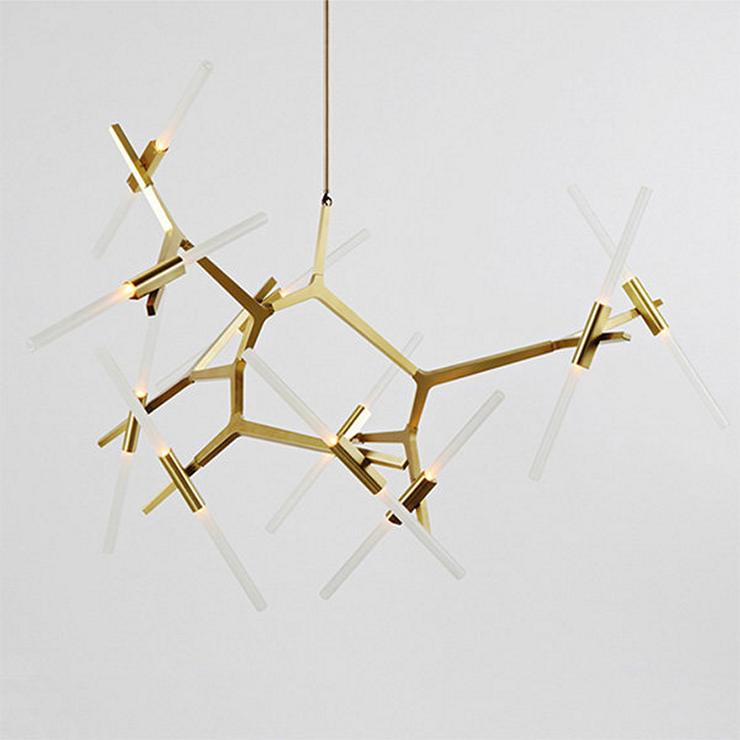 Люстра Agnes 20 Gold в стиле Lindsey Adelman