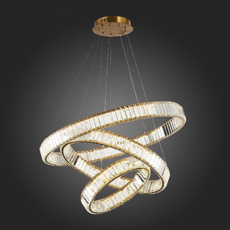 Люстра подвесная Bertolda Verical Brass Brass 3 80/60/40