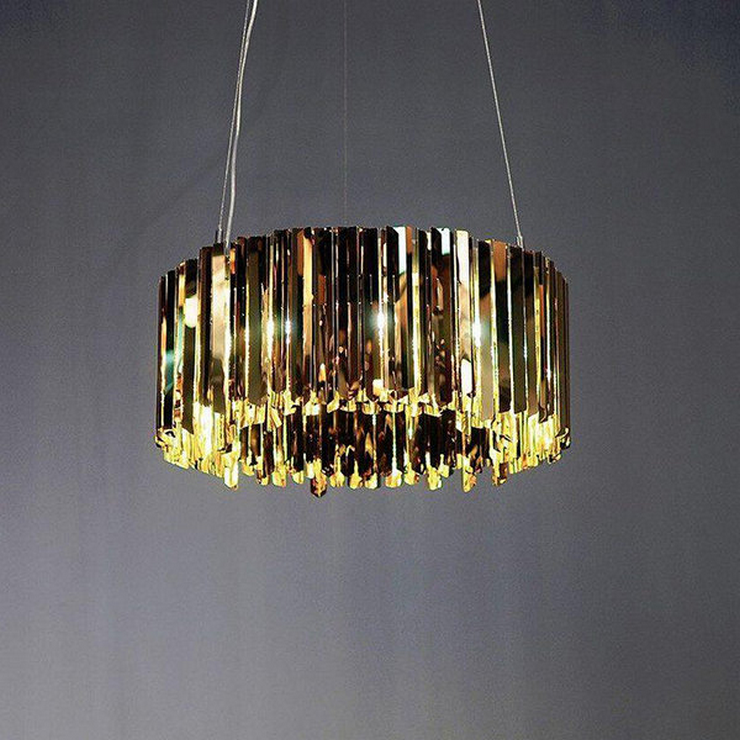 Люстра Facet 12 Chrome Gold в стиле Tom Kirk