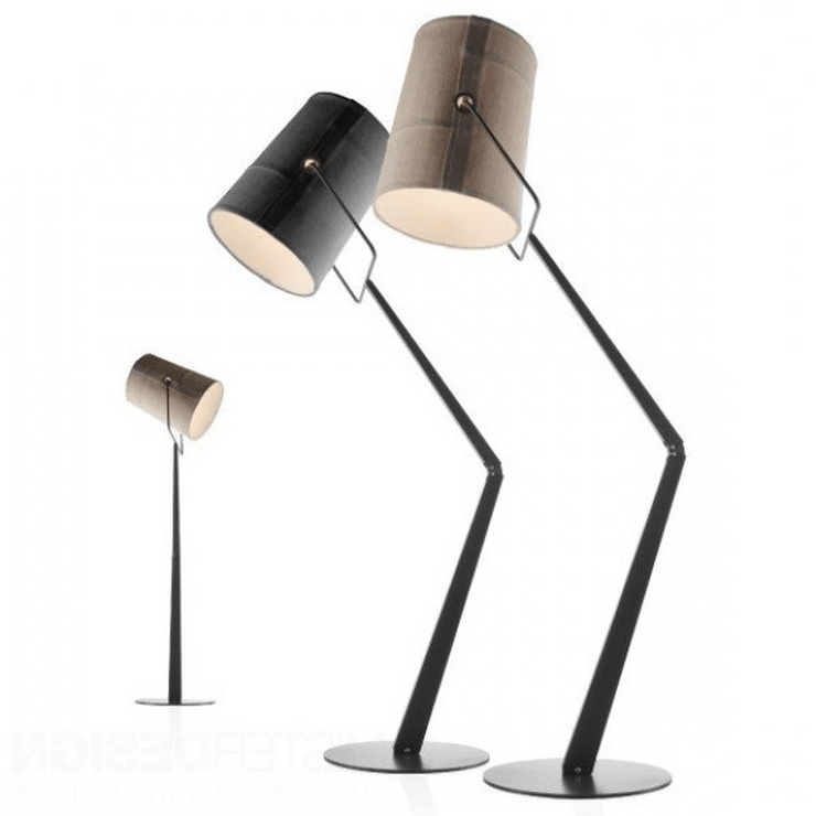 Торшер Diesel Fork   черный в стиле Foscarini
