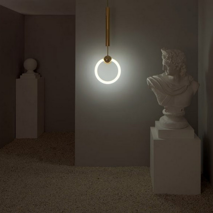 Светильник Ring Light Gold D30 в стиле Lee Broom