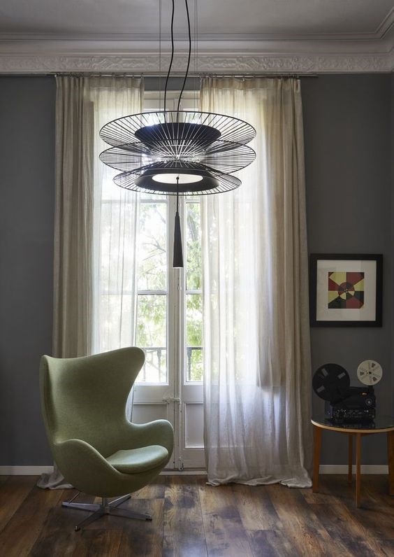 Люстра Gravity in Forestier Style S Black