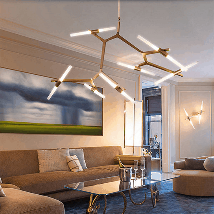 Люстра Agnes 14 Gold в стиле Lindsey Adelman