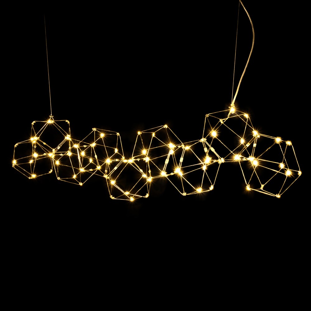 Люстра Bjork small в линию без вставок (сегмент 20*20 см)