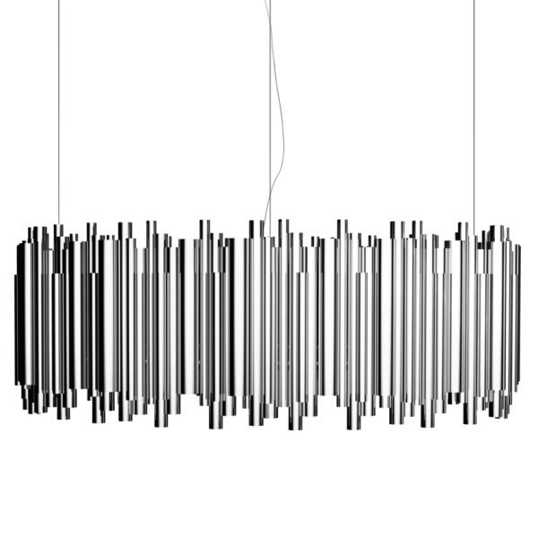 Люстра подвесная Brubeck D60 Chrome в стиле Delightful