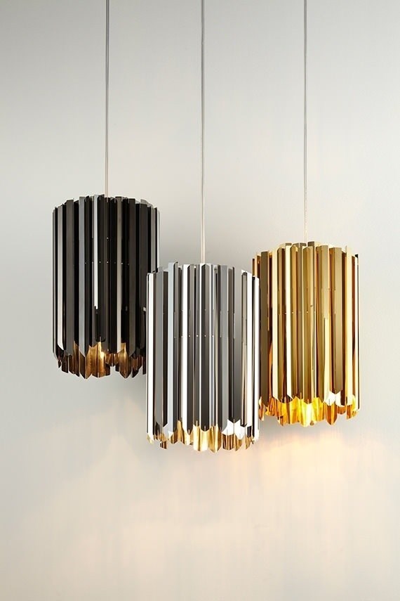 Люстра Facet 3 Стальной