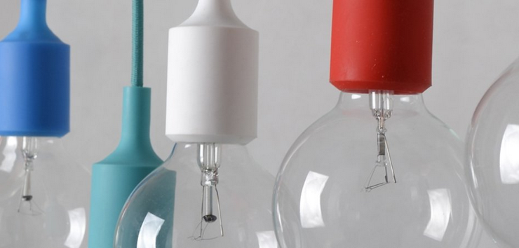 Люстра Spider Collor  6 плафонов в стиле Muuto