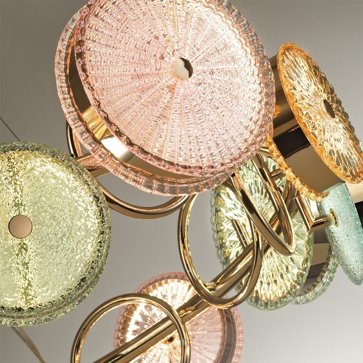 Люстра подвесная Lolly Pop D80 Gold  multicolour