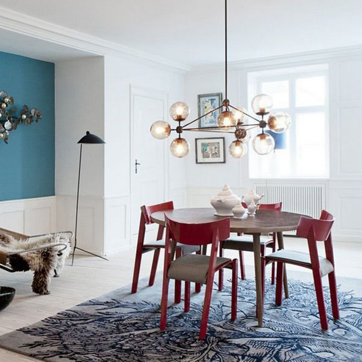 Люстра Modo Chandelier 13 Globes в стиле Roll&Hill