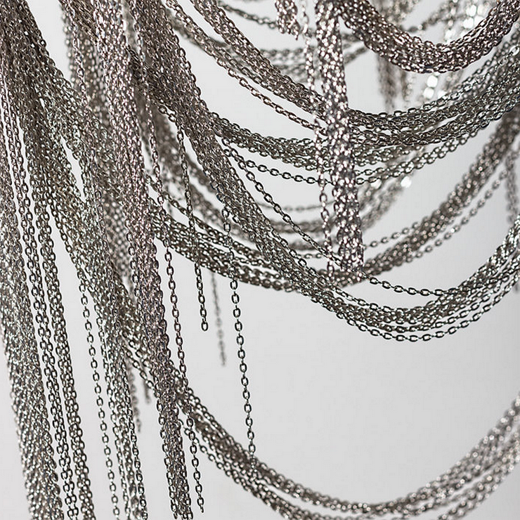 Люстра Volver Длина 75 см Золото в стиле Terzani