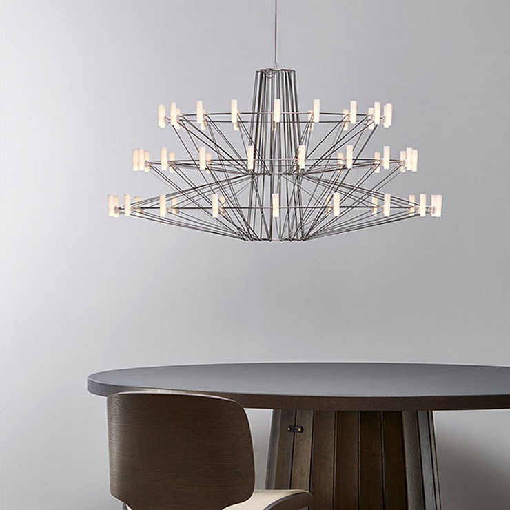 Люстра Coppelia Small 2 D85 Nickel в стиле Moooi