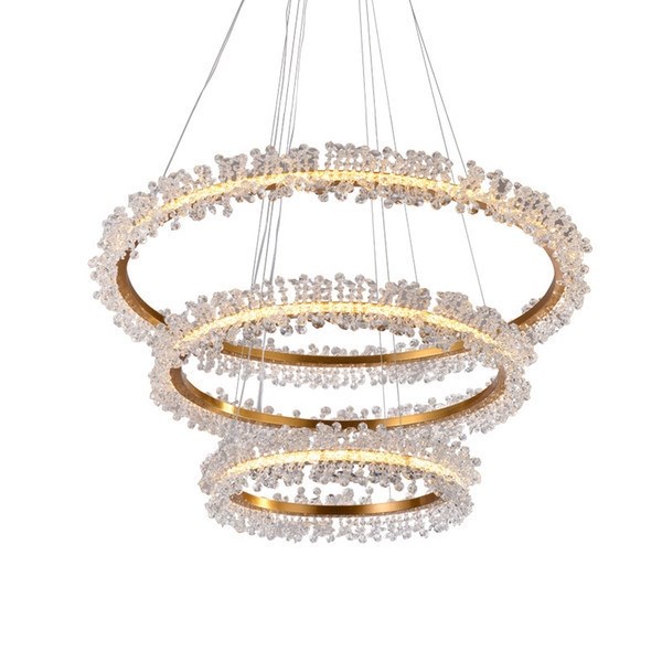 Люстра Halo Crystal Pendant Lamp Gold 3